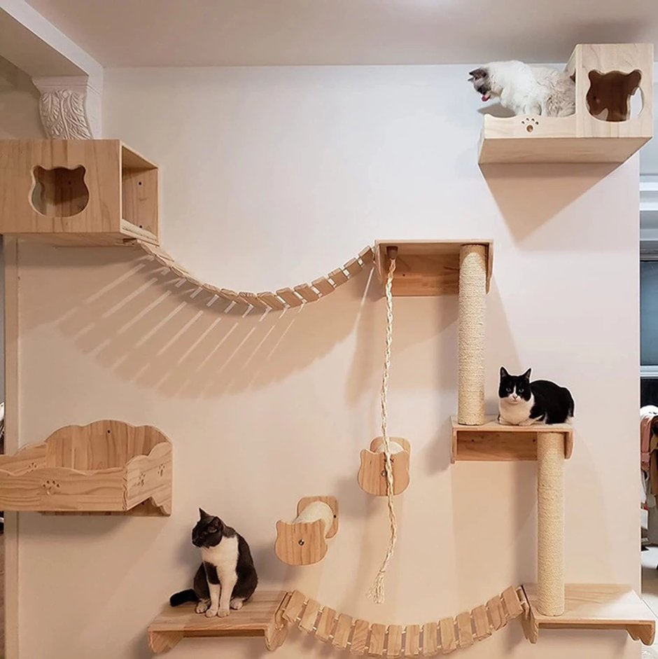 Настенные домики для котов