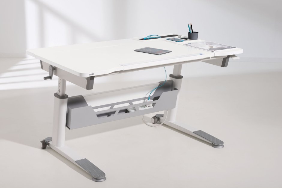 Стол jaro Paidi 120 / белый мел, правый