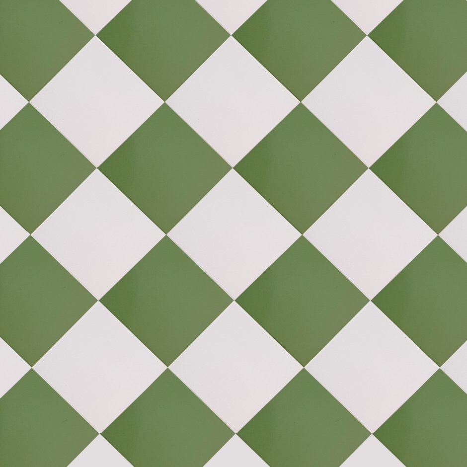 Плитка зеленая с белым