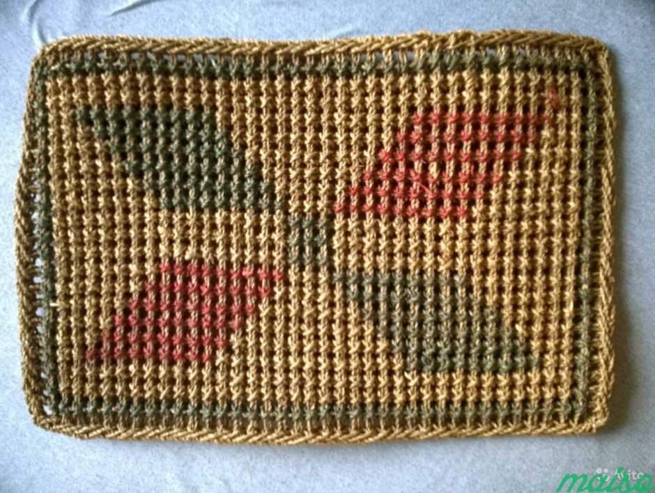 Коврик из соломки