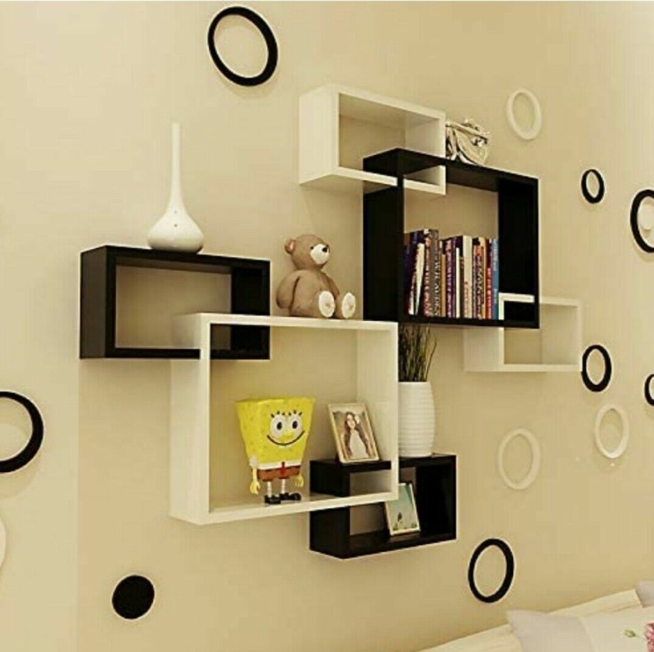 Полка "Wall Shelf-s (bas WL-001)" белая