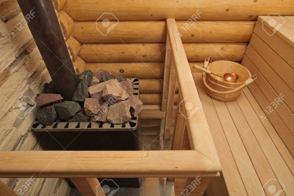 Ограждение каменки в парной