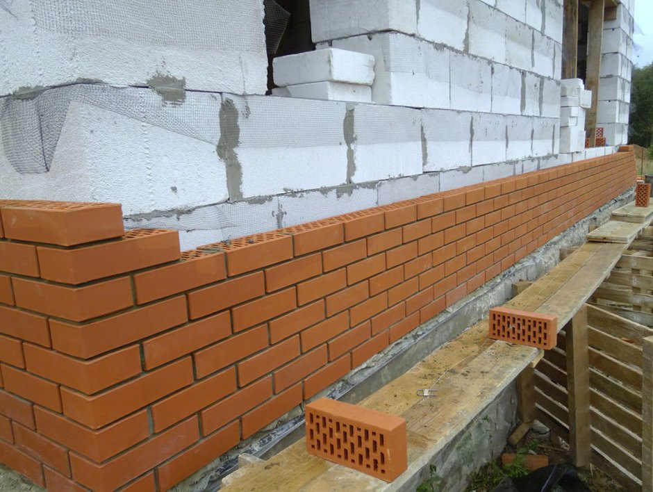 Газосиликат кирпич кладка