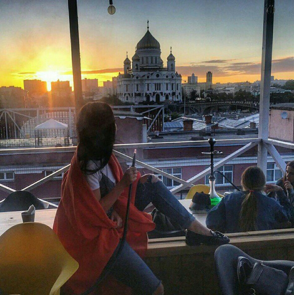 Кальян на крыше Москва