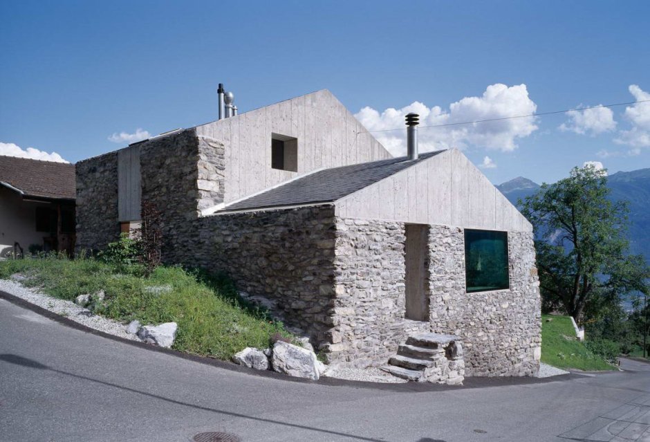 Швейцария старинные каменные домики