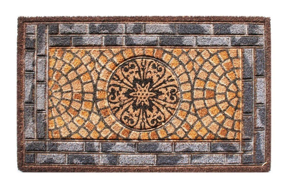 Amo375 коврик придверный ornament Silver 74x44см