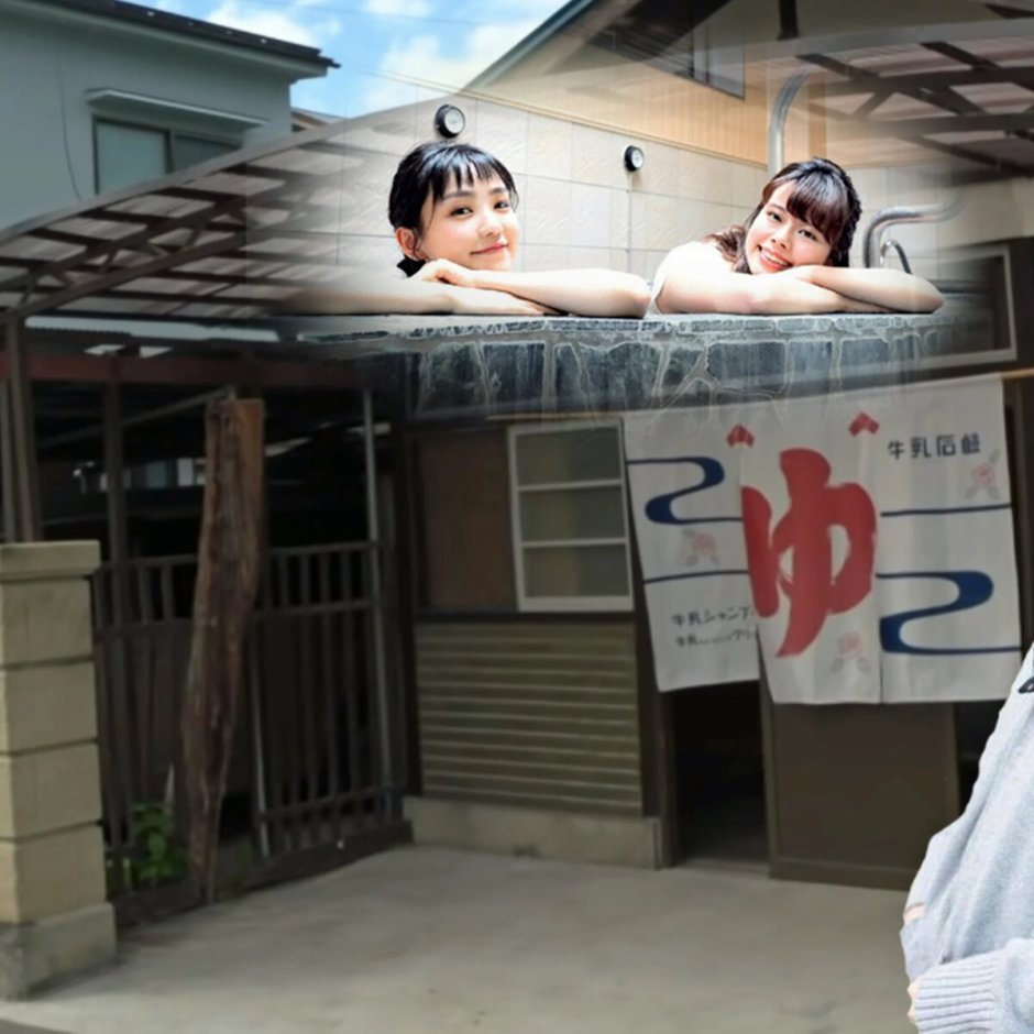 Сэнто баня в Японии женская