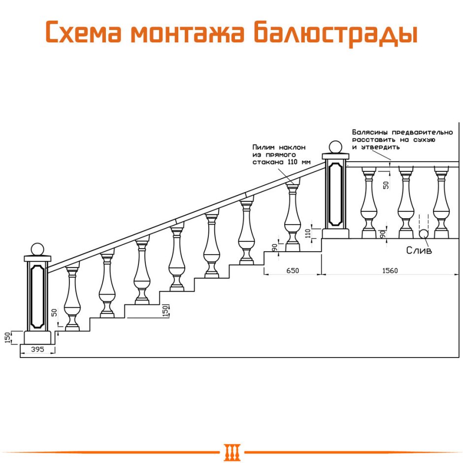 Фонарь на балюстраде