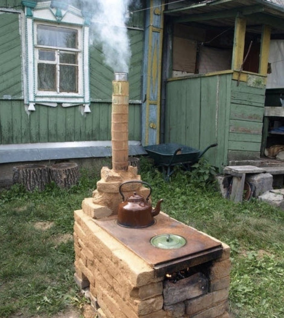 Летняя печь на даче