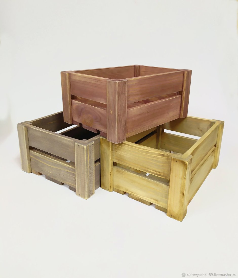 Деревянные ящики для хранения мелочей