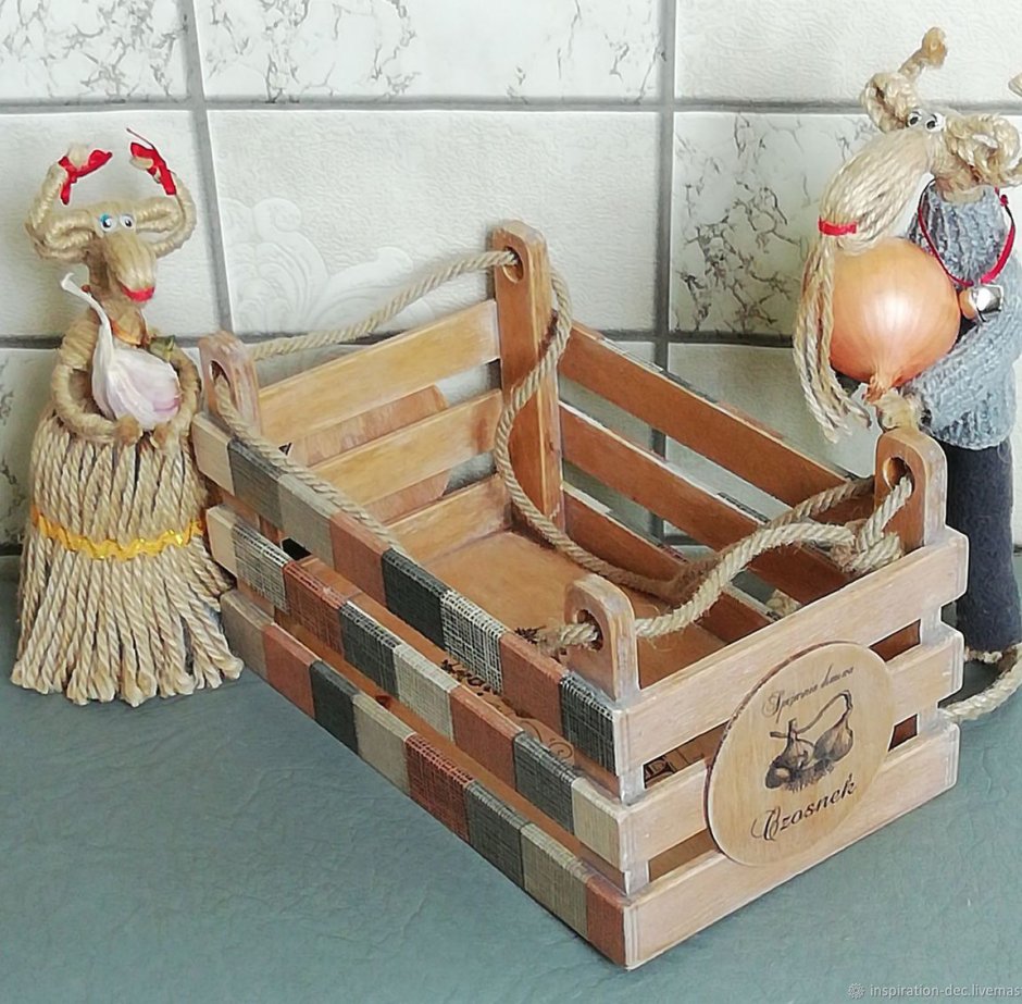 Декоративные ящики из дерева