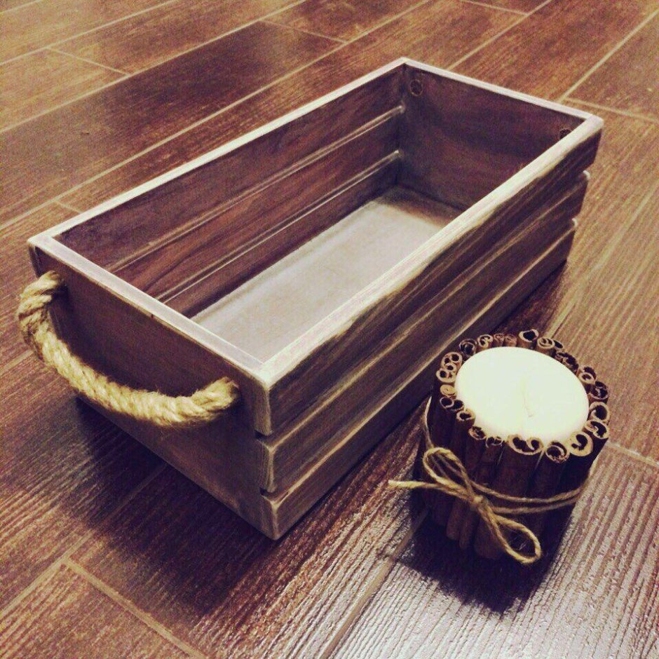 Ящики для декора из дерева
