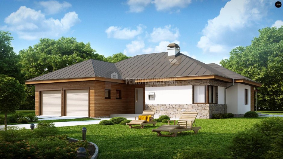 Z500 проекты одноэтажных домов с гаражом