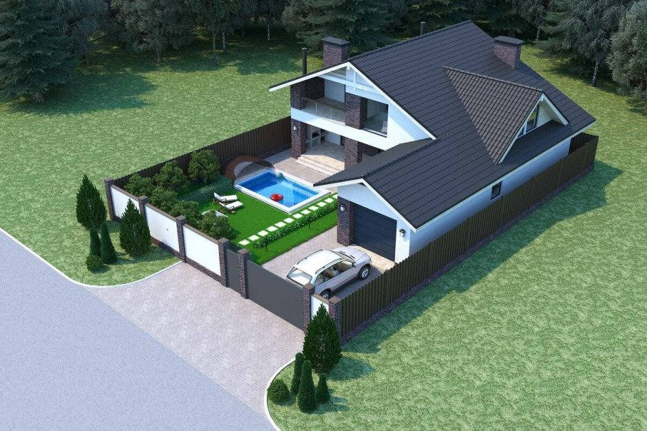 Проекты домов с гаражом