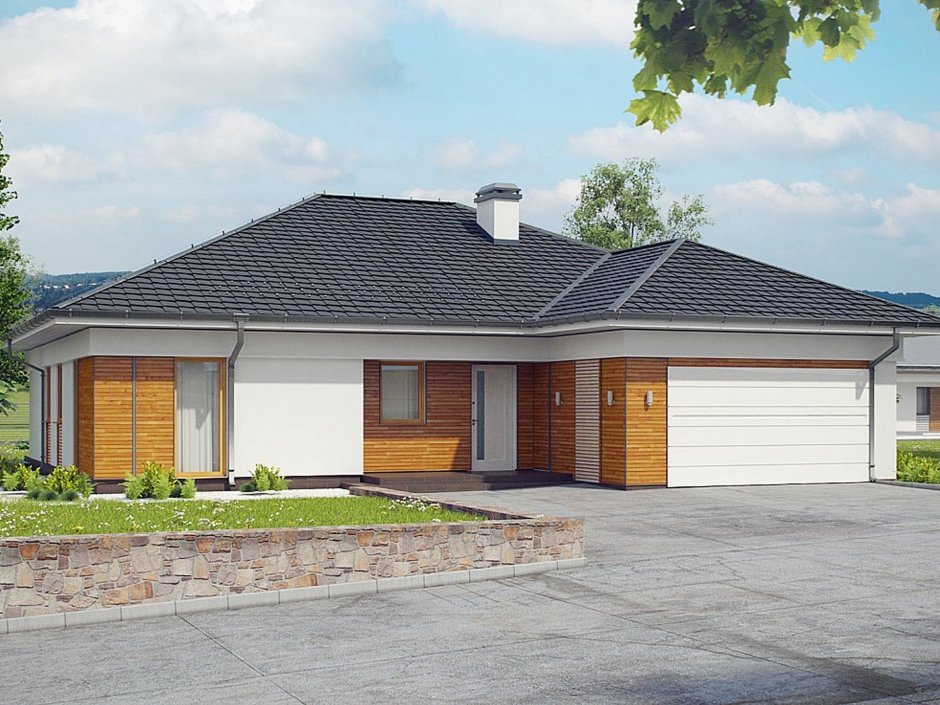 Дом коттедж одноэтажный z500