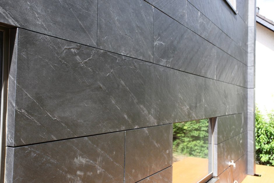 Black Slate каменный шпон