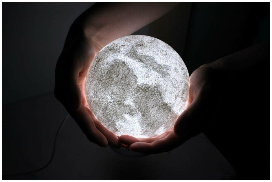 Светильник ночник Луна 15 см