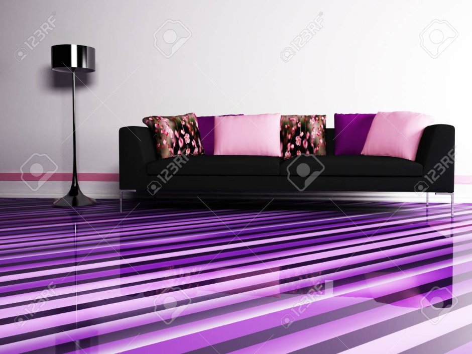 Фиолетовый линолеум