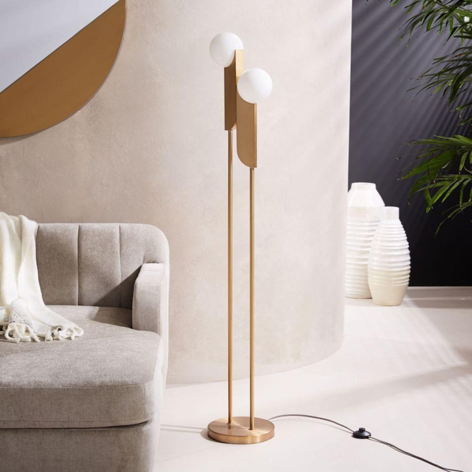 Торшер West Elm Gold