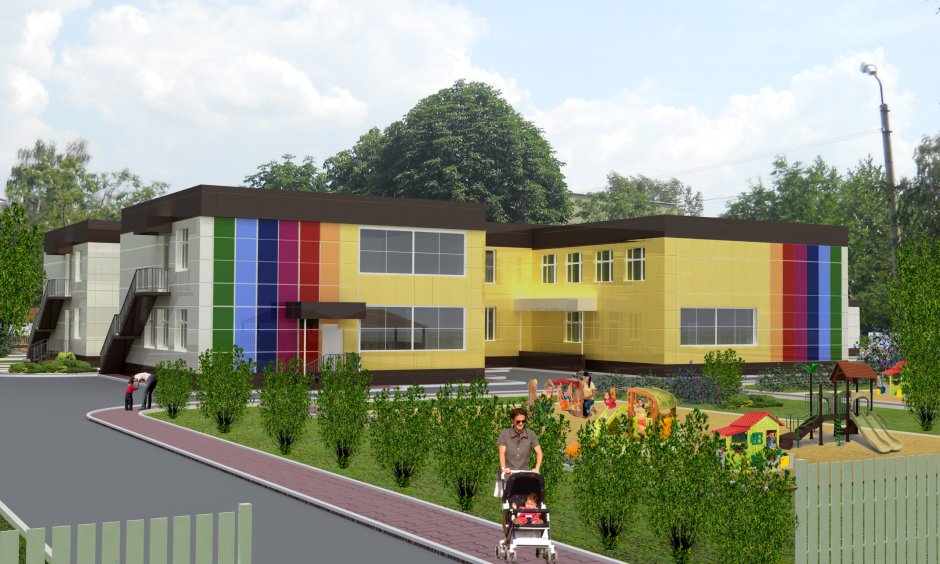 Проект здания детского сада