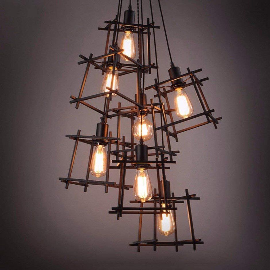 Люстра из металла Loft
