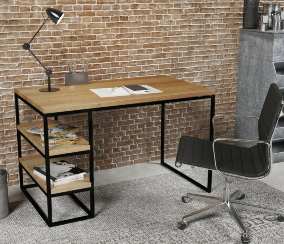 Компьютерный стол лофт Loft Wood Studio