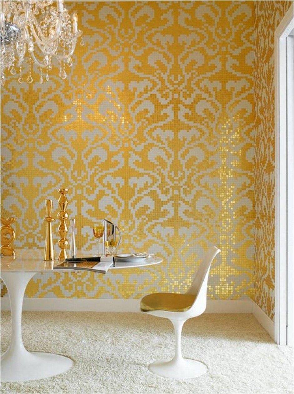 Мозаика Bisazza decorations Damasco Oro giallo 97x97