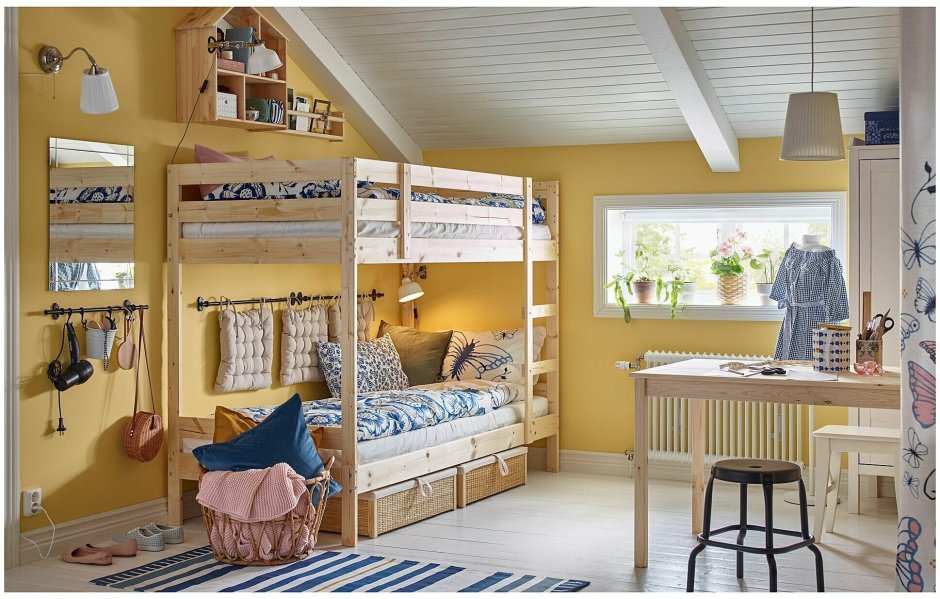 Кровать ikea мидал сосна
