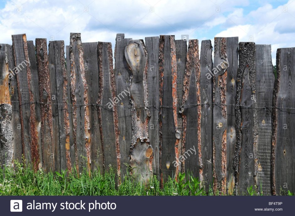 Забор из амбарной доски