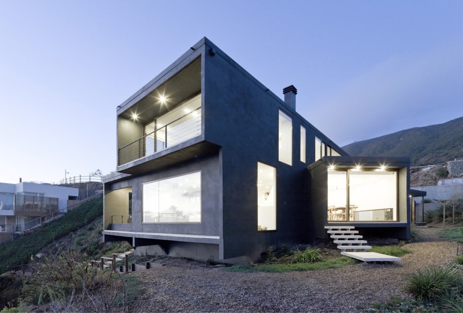 Современный бетонный дом