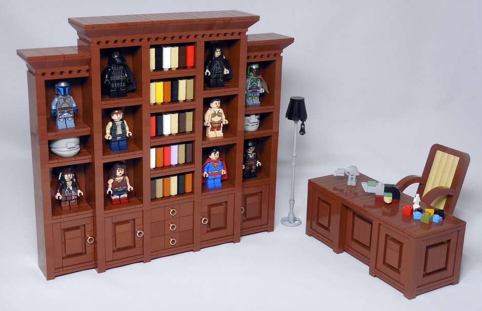 Книжный шкаф из лего