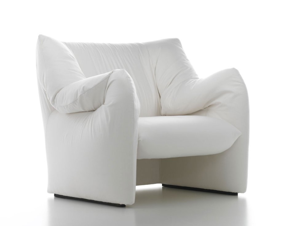 Кресло белое мягкое