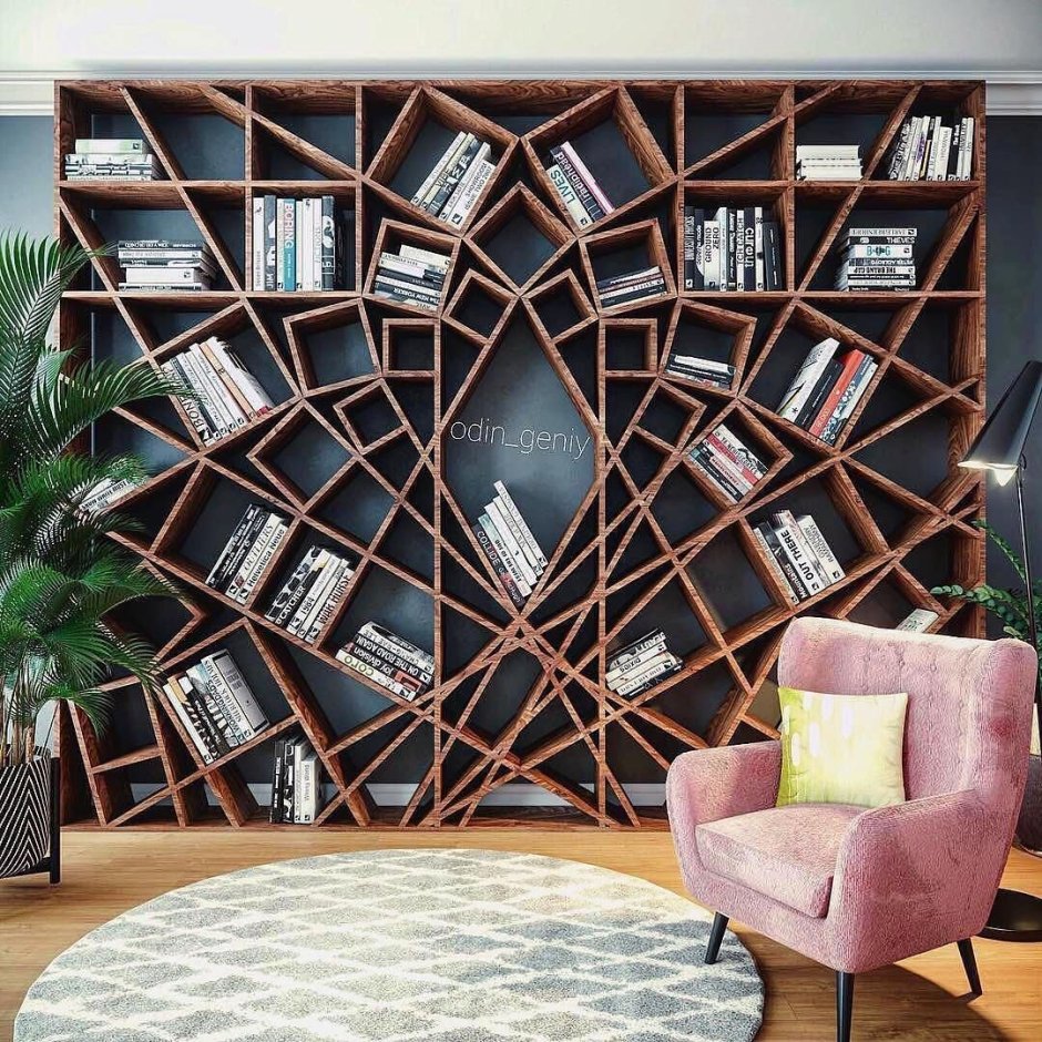 Необычные книжные полки
