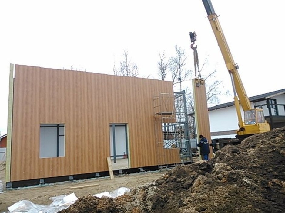 Сэндвич панели дом