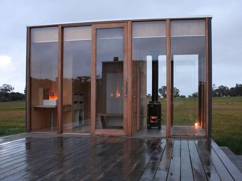 Модульный дом с панорамными окнами
