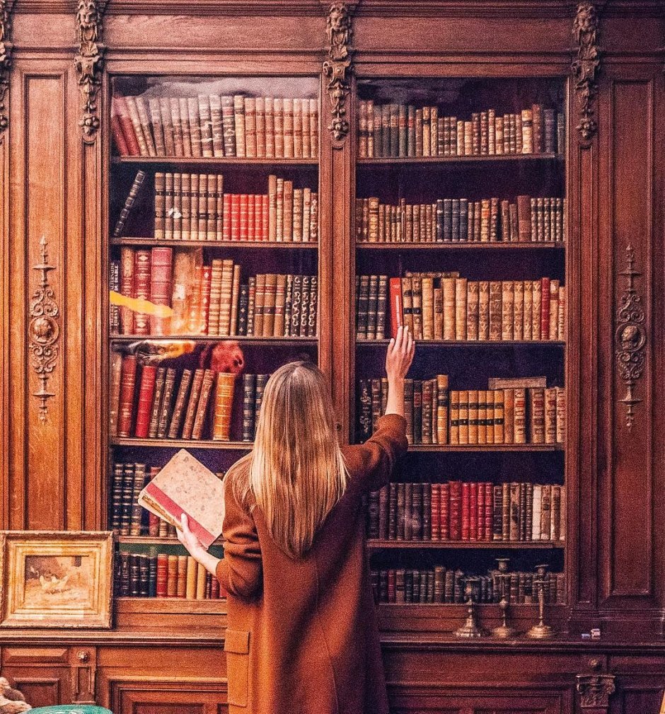 Девочка в библиотеке