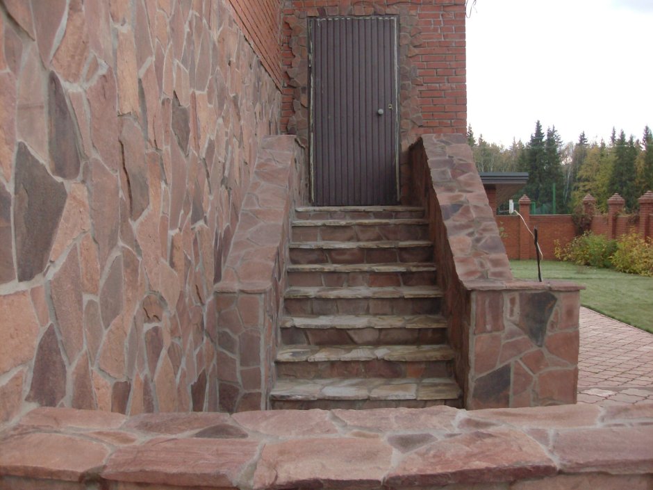 Камень песчаник ступени лестницы