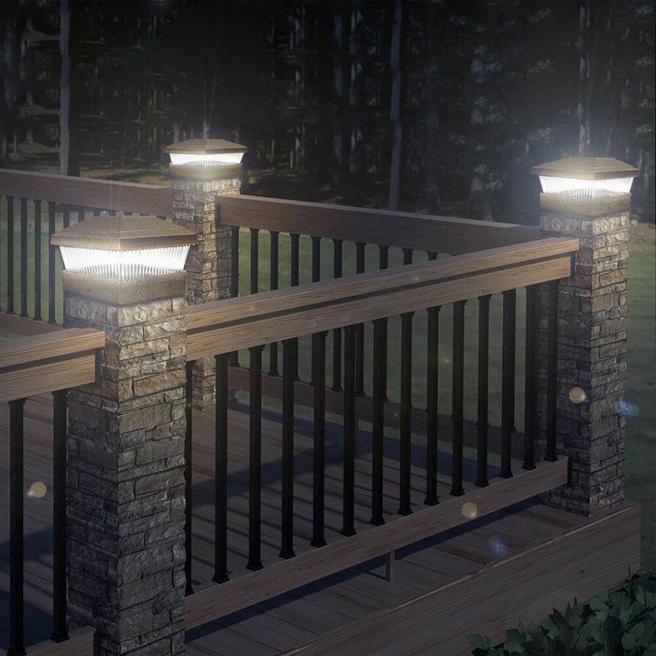 Светильники на забор