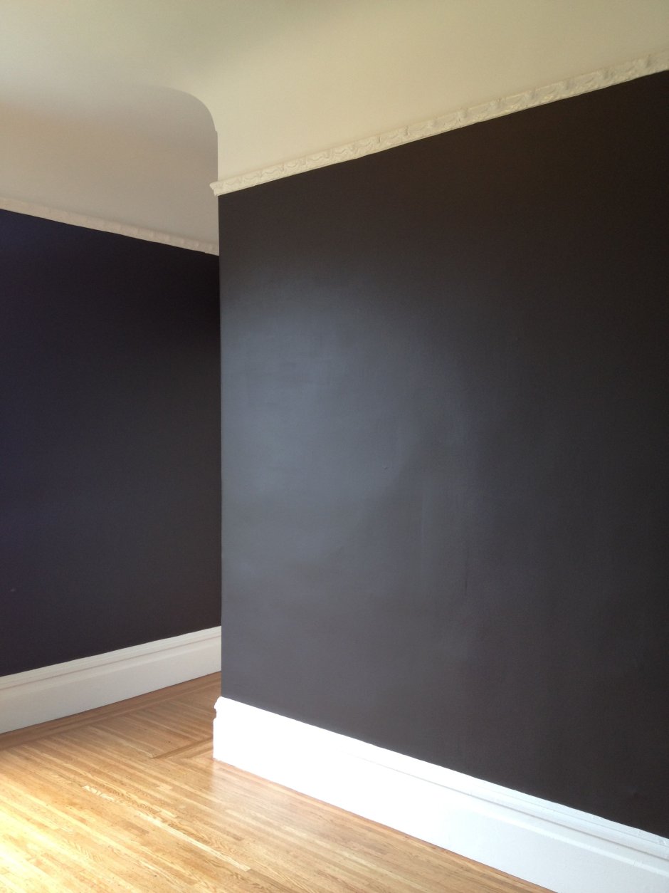 Черная матовая краска для стен