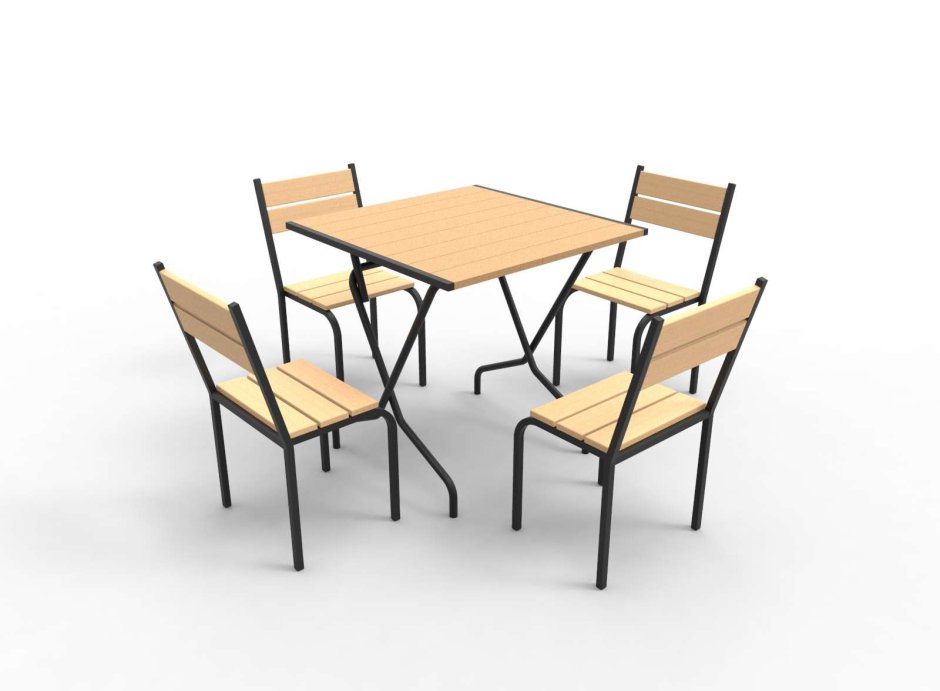 Набор мебели Викинг-1 стол-1шт стулья-4шт