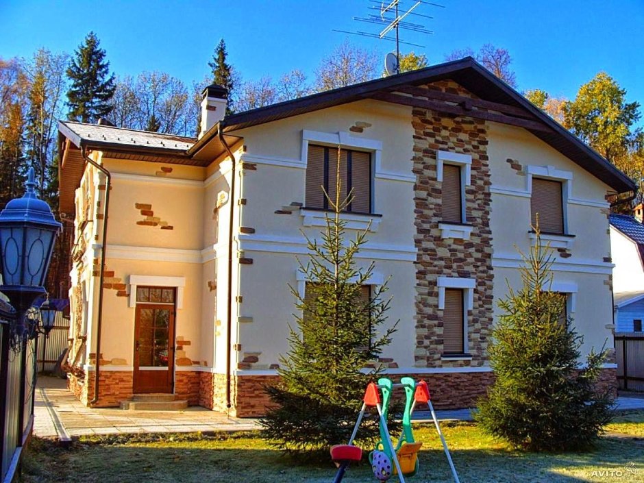Отделка фасада дома из газобетона