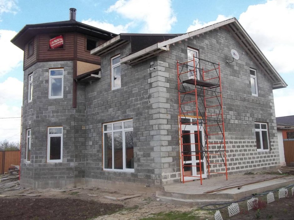 Отделка дома из газобетона