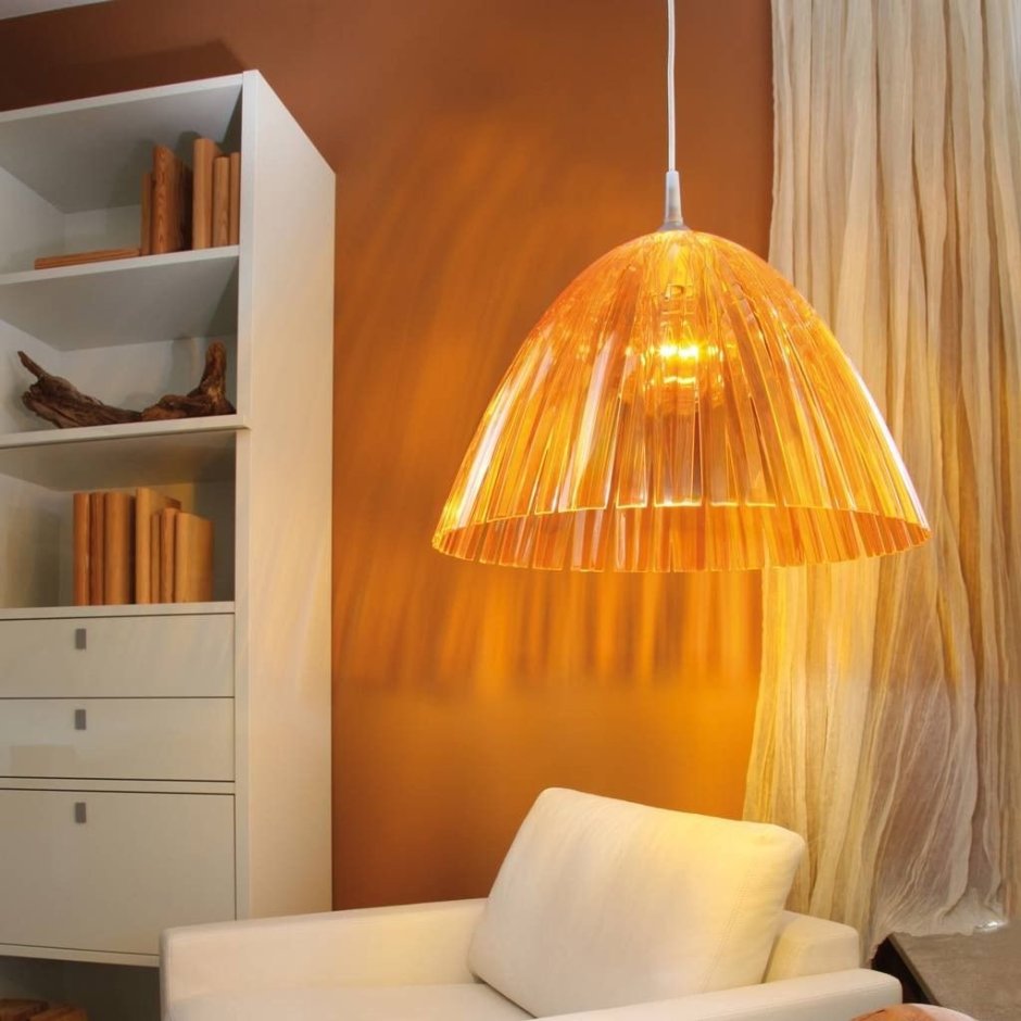 Оранжевый плафон для светильника