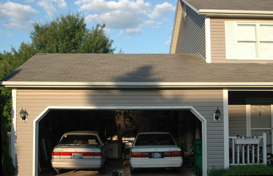 Пристройка гаража к дому