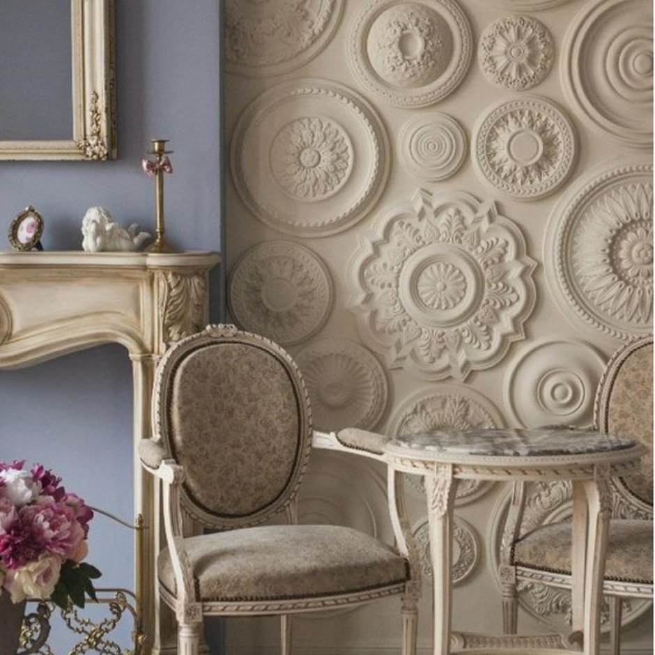 Лепной декор на стенах