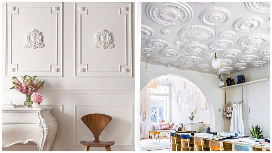 Лепной декор в современном интерьере