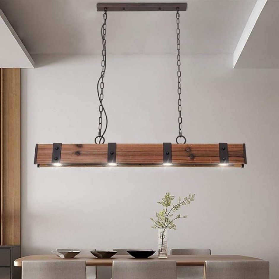 Подвесной светильник Hanging Lamp Tribeca Loft Linear Triple
