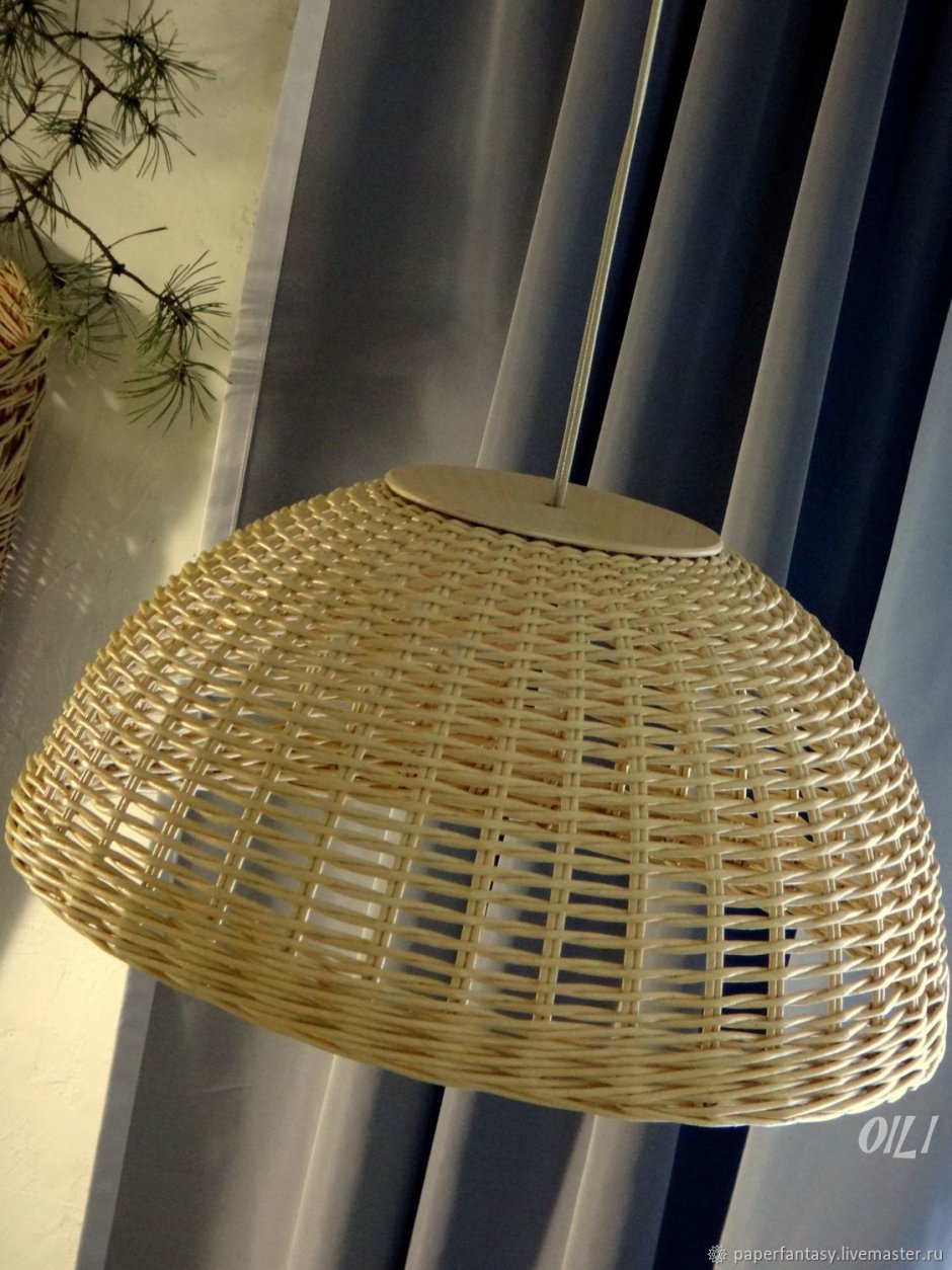 Абажур из лозы