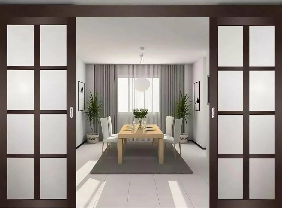 Раздвижные двери в интерьере квартиры
