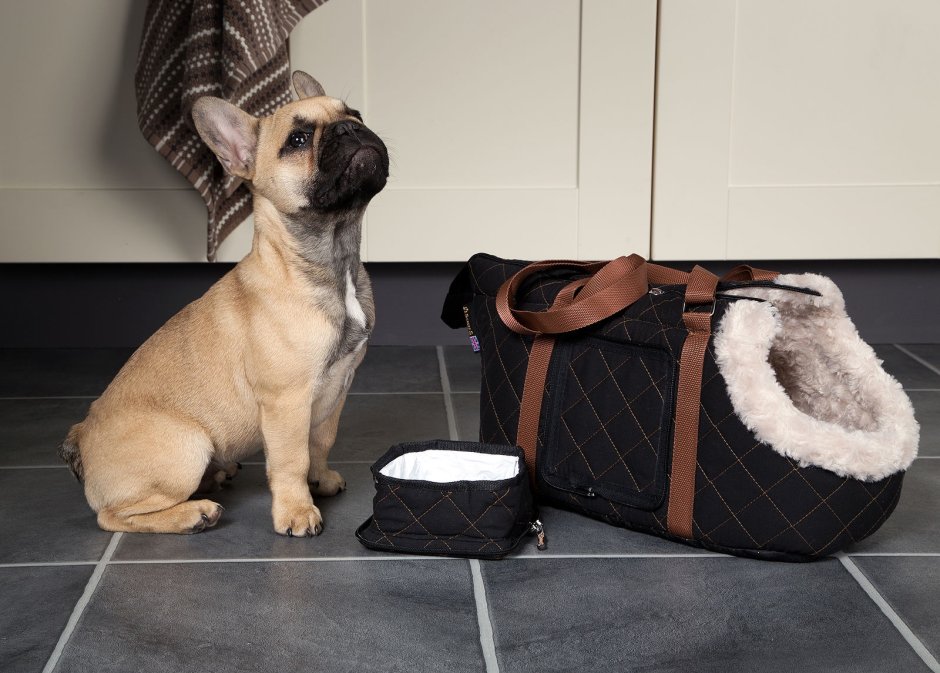 Scruffs сумка-переноска для собак "Wilton", черная, 38х20х24 см (Великобритания)